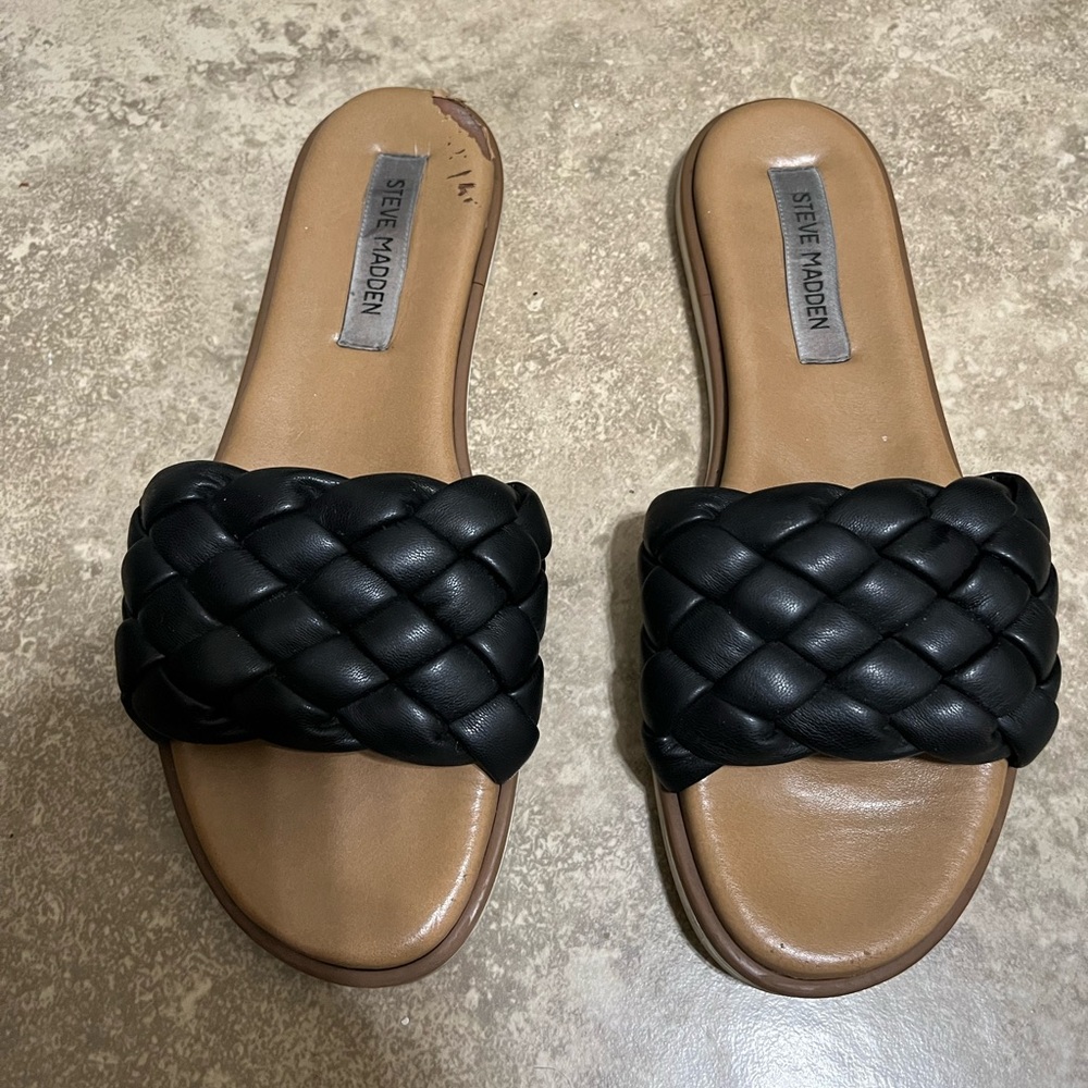 Steve Madden Paislee Sandal
Women's Shoes Black ,Size 8